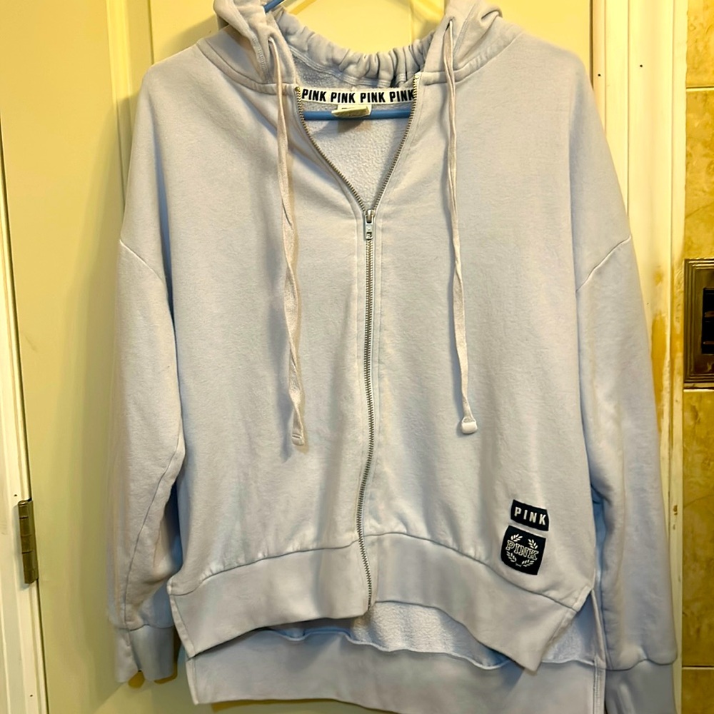 Women’s light purple size small Victoria’s Secret Pink zipper up hoodie
